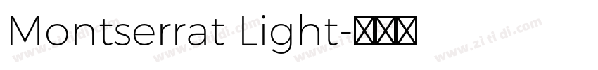 Montserrat Light字体转换